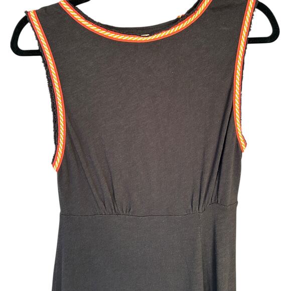 Free People Sabrina Black Sleeveless Maxi Dress w/ Back Cut Out Size Small - Picture 4 of 7